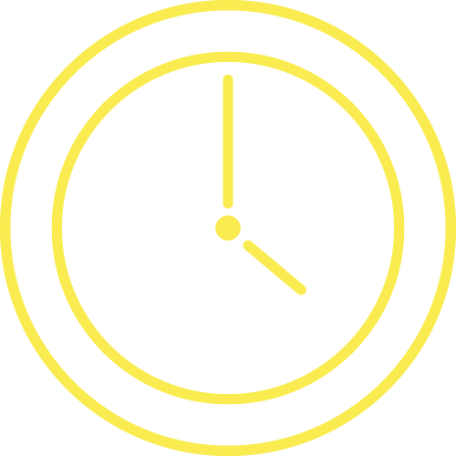 Icon mit Uhr. Die Zeiger zeigen auf 4 Uhr – Symbolbild für die Öffnungszeiten